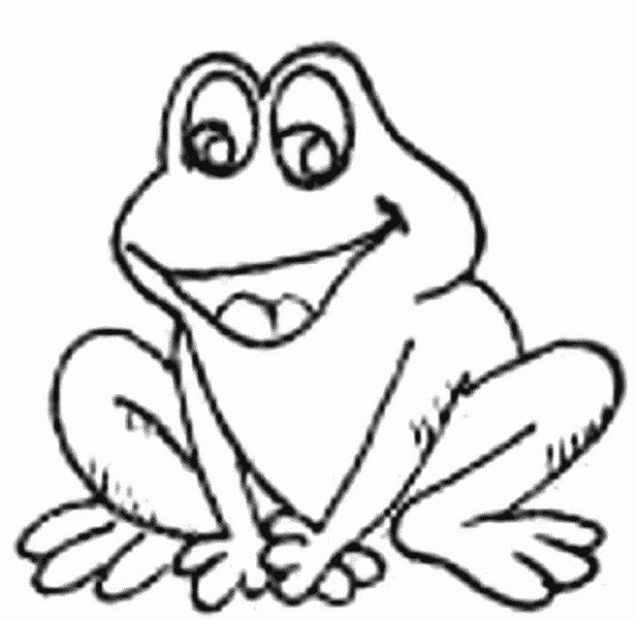 Frog Pictures To Color - CartoonRocks.com