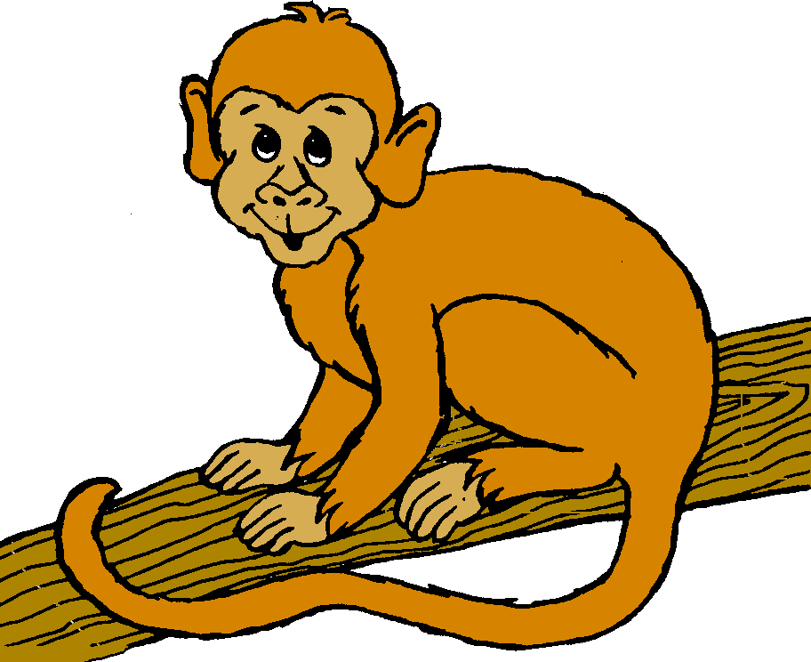 Monkey black and white monkey black white line art coloring book ...