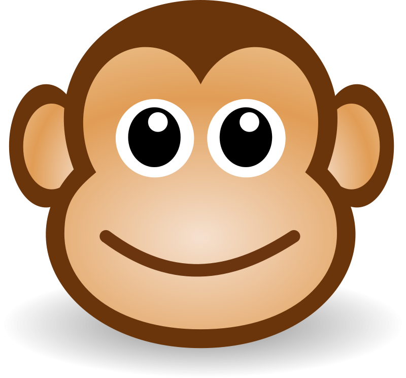 Free Clipart: Funny monkey face | Animals | Martouf