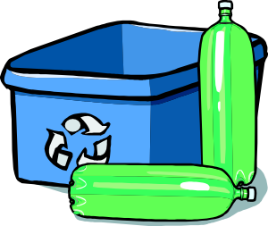 Recycling bottles clipart