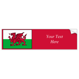 Welsh Dragon Bumper Stickers - Car Stickers | Zazzle