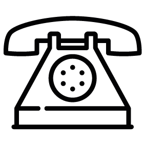 Dial Phone Silhouette | Silhouette of Dial Phone