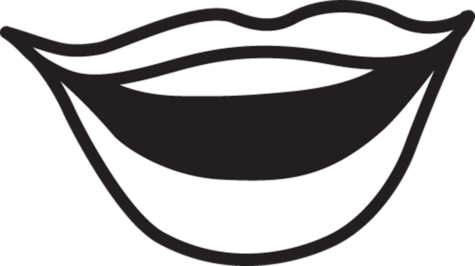 Drawing of mouth clipart