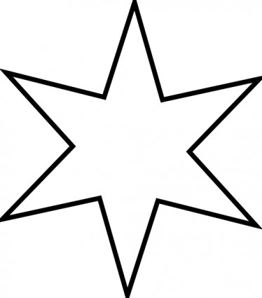 Starburst outline black clip art vector clip art image #23130