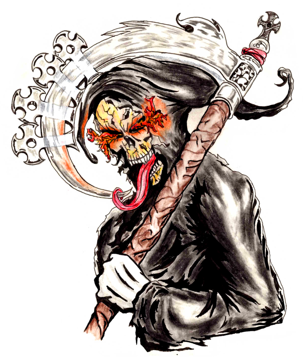 Reaper Tattoo Design by EVincentArt on DeviantArt