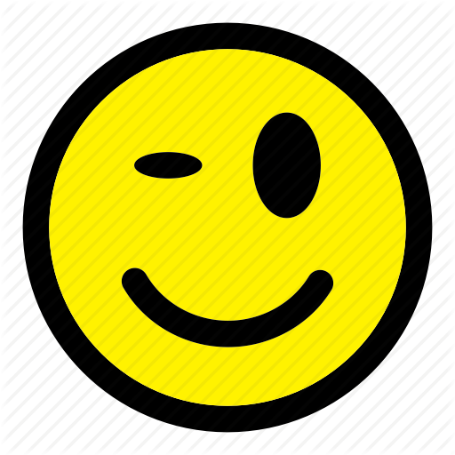 Emoticon, expression, happy, smile, smiley, wink icon | Icon ...