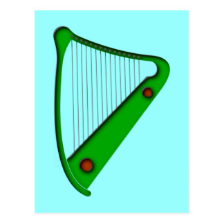 Celtic Harp Postcards | Zazzle