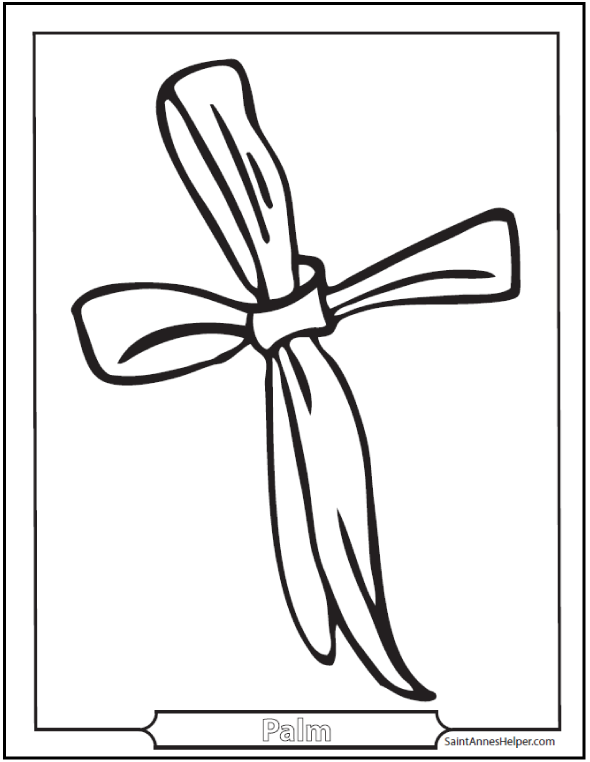 Palm Sunday Coloring Pages: Jesus On The Sunday Before Easter
