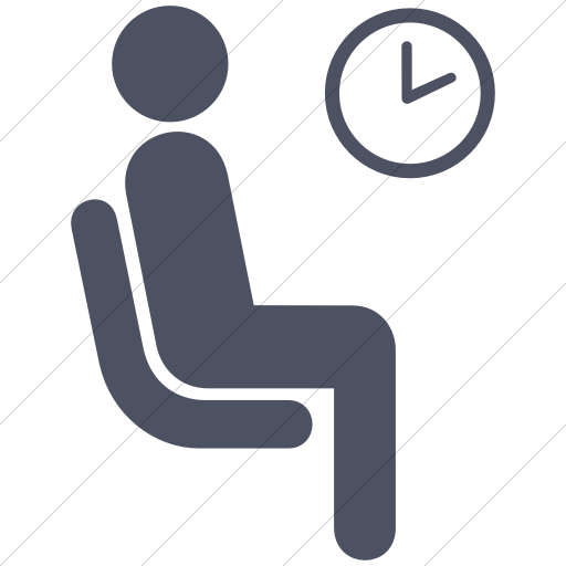 AIGA Waiting Room Icon Â» Style: Simple Blue Gray