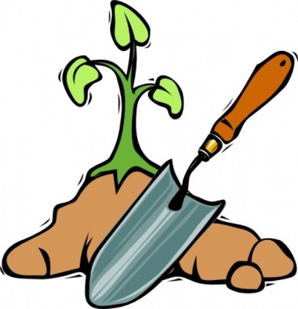 Plant and shovel clip art | Download free Vector