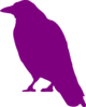 Violet Crow Silhouette Clip art - Animal - Download vector clip ...