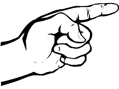 Picture Of A Finger Pointing - ClipArt Best