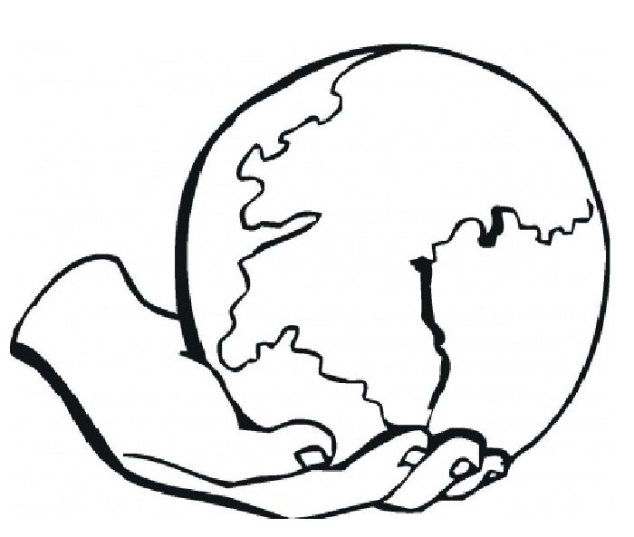 Earth Coloring Page - Dr. Odd