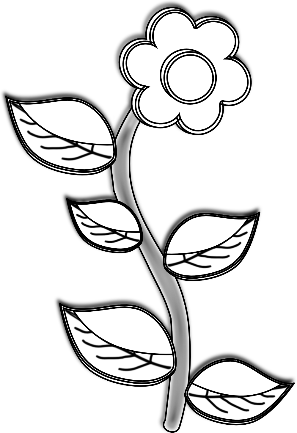 Easy Rose Drawings In Black And White - ClipArt Best - ClipArt Best