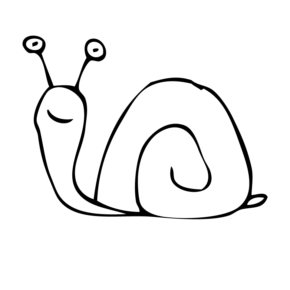 Picture Snail Black And White Clipart - ClipArt Best