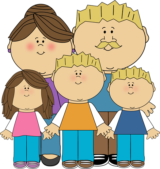 2 brothers and 1 sister clipart