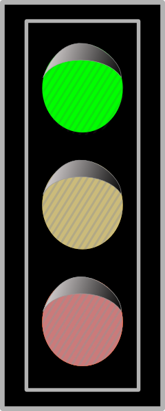 Stop light traffic light free vector clipart image #27097