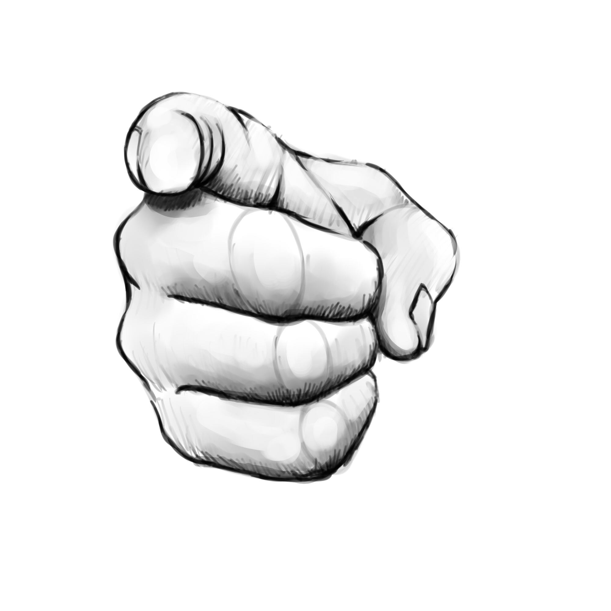 Finger Pointing At You Clipart