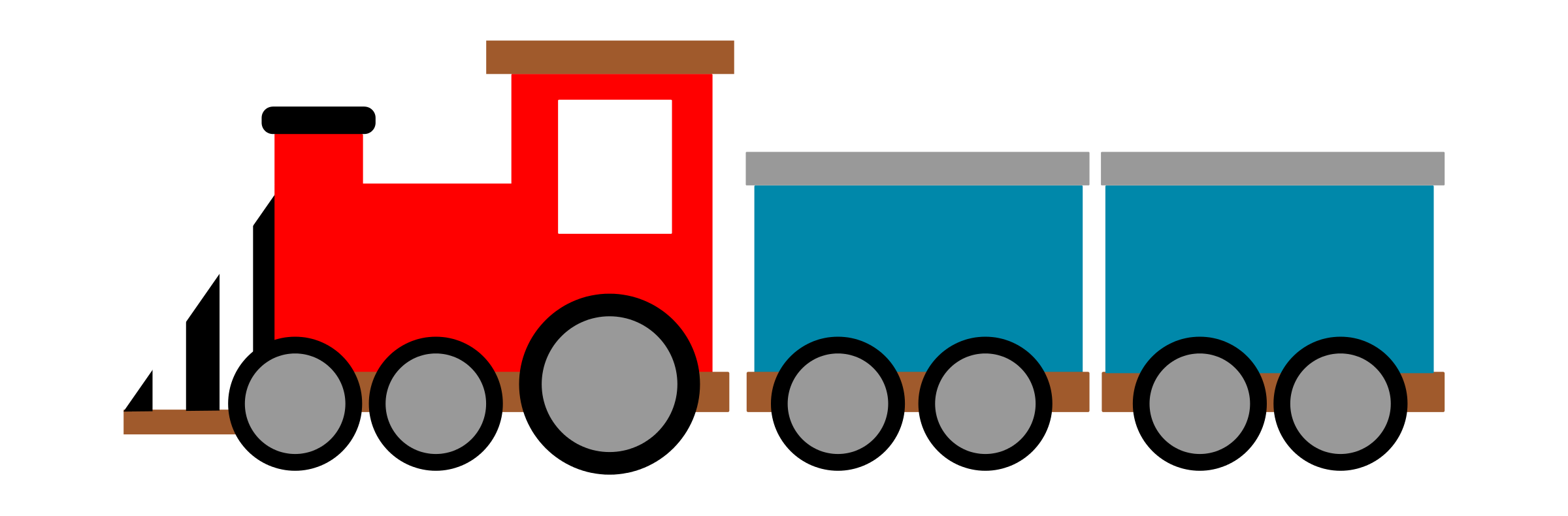 Kids train clipart