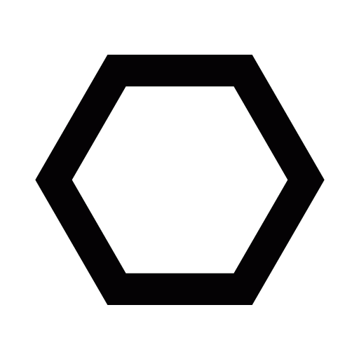 Hexagon clipart outline