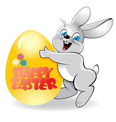 Happy Easter 2015 Bunny Rabbit Logo Images