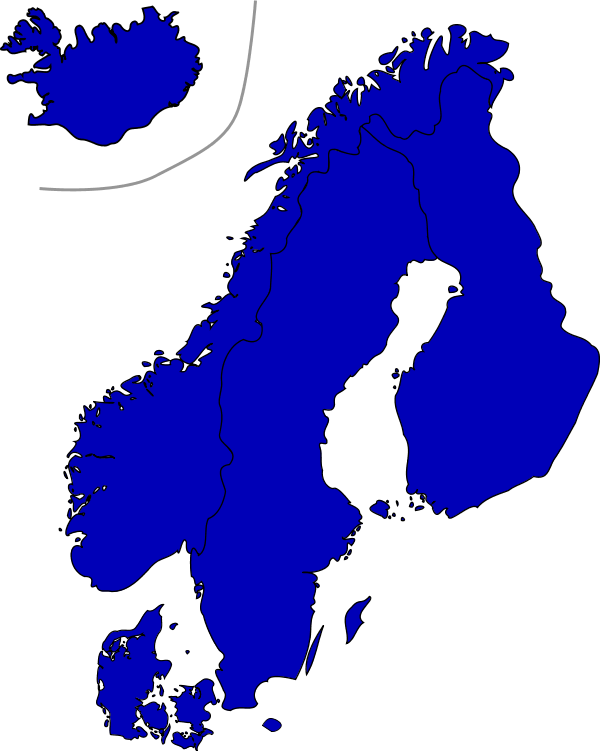 Outline Map Of Scandinavia - ClipArt Best