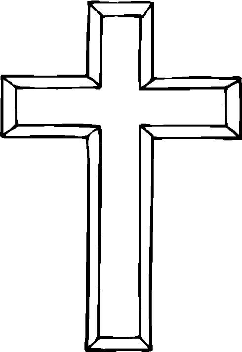 christ on the cross coloring pages