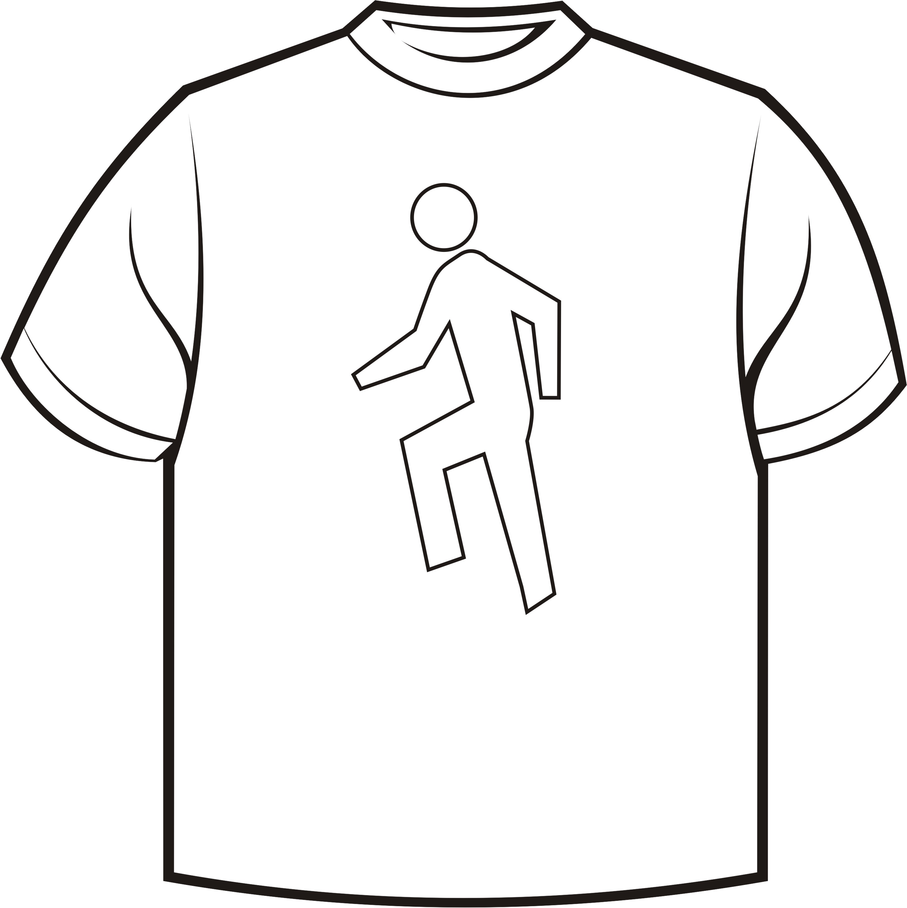 T Shirt Clipart Black And White - Tumundografico