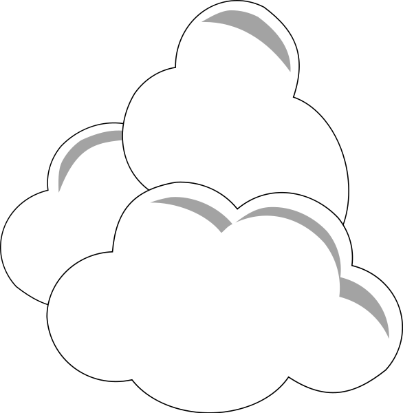 Simple Clouds Clipart, vector clip art online, royalty free design ...