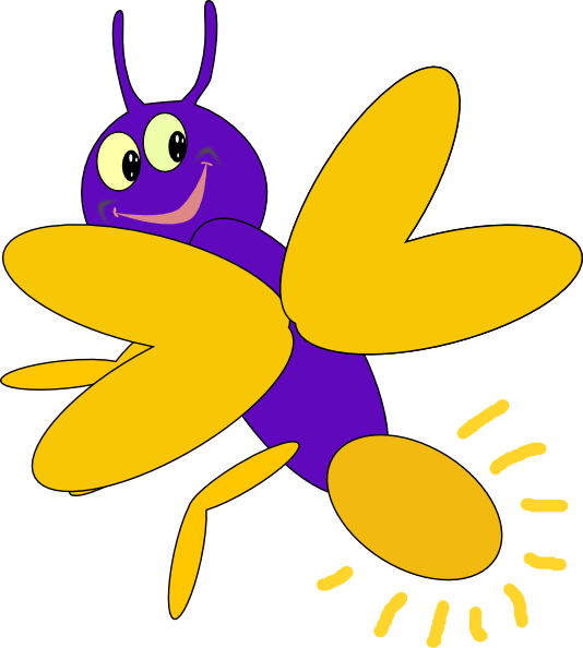 Purple Firefly 6 Clip Art - vector clip art online ...