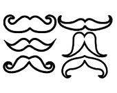 mustache silhouette