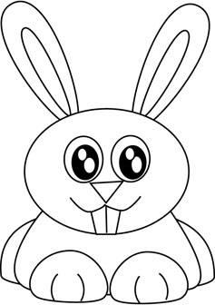 Bunny coloring pictures