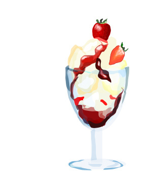 Strawb sundae clipart | Flickr - Photo Sharing!