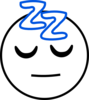 Snoring Sleeping Zz Smiley clip art - vector clip art online ...