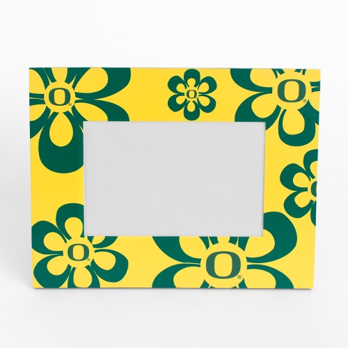 4x6 Yellow Oregon Logo Hibiscus Flower Photo Frame