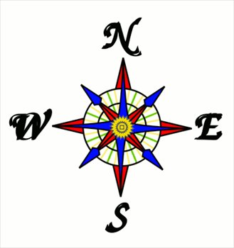 Clip Art Simple Compass Rose - ClipArt Best