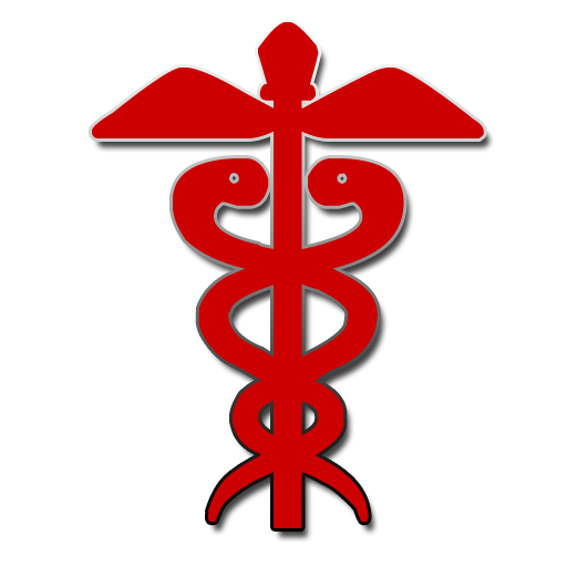 Red medical caduceus icon clipart image - ipharmd.