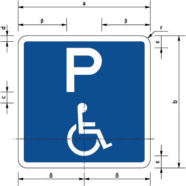 Class restricted disabled parking no time limit standard sign ...