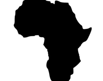 Africa outline | Etsy