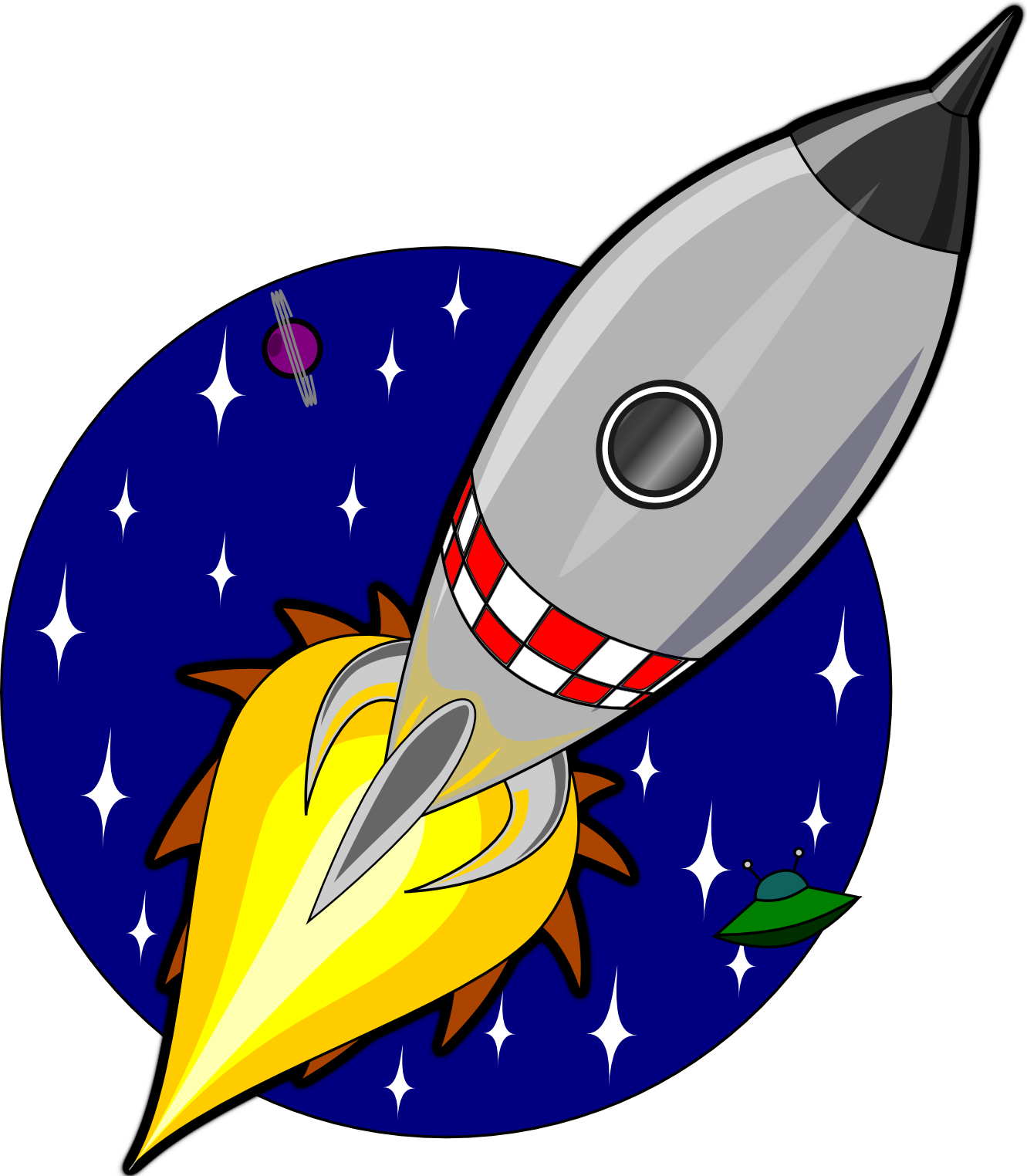 Clip Art: Cartoon Rocket Redonkulous clipartist ...