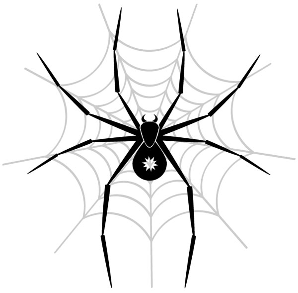 Black Widow Spider Drawings - ClipArt Best