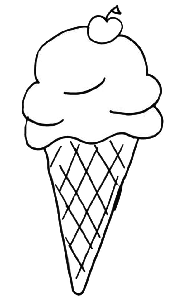 Free Printable Ice Cream Cone Coloring Pages