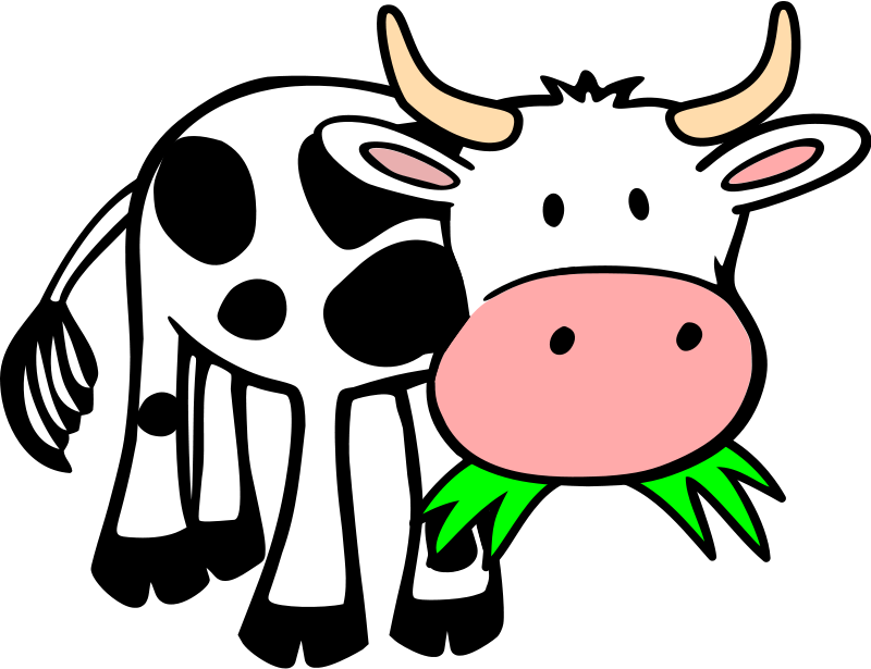 Cartoon cow clipart