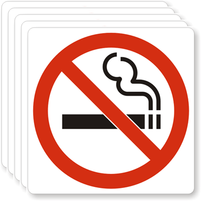 No Smoking Stickers | No Smoking Labels