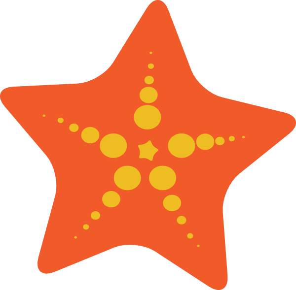 Cute starfish clipart