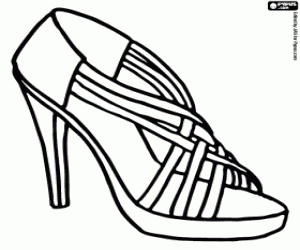 Shoes for women coloring pages printable games