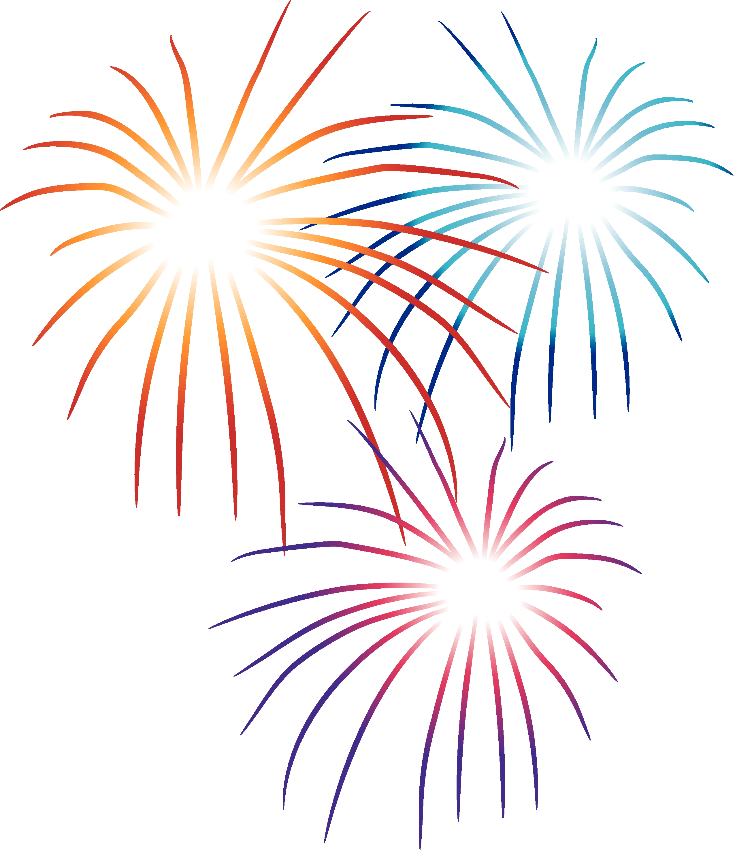 Fireworks background clipart