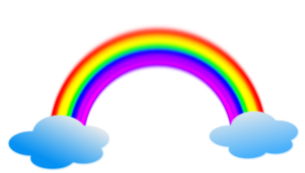 Cartoon rainbow clipart