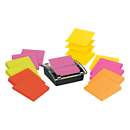 Post it 3 x 3 Super Sticky Pop up Notes With Designer Dispenser ...