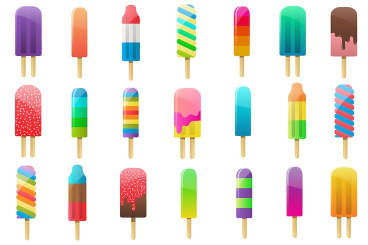 Popsicle Clipart Vector, PNG & JPG